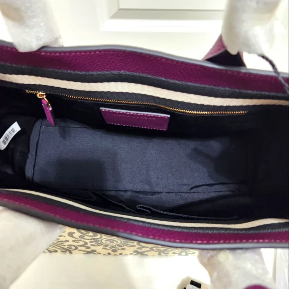 NWT Marc Jacobs Gotham East-West Leather Tote/ Crossbody Bag- Iris Color$575 - Picture 6 of 10